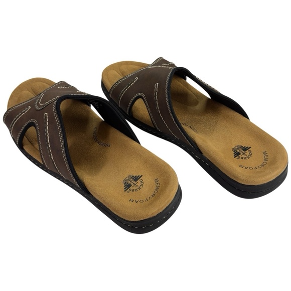Dockers Sunland Casual Comfort Shoes Slide Sandal Dark Brown Mens 13M - Picture 9 of 15